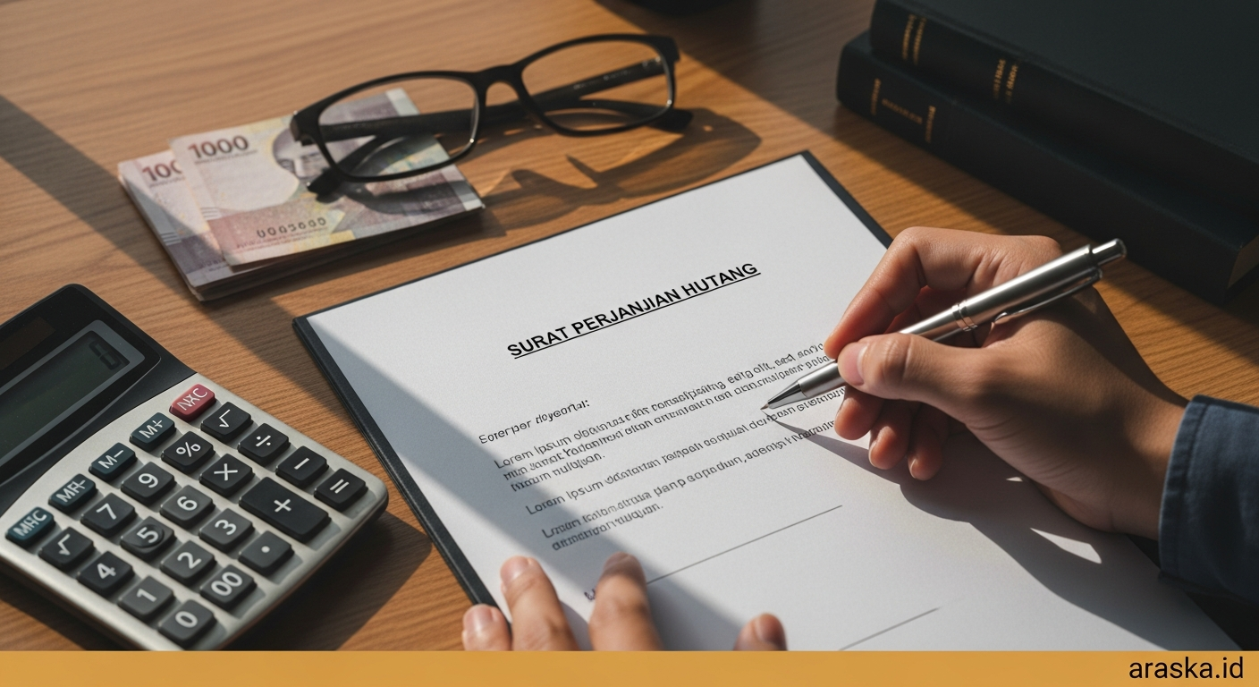 Cara Membuat Surat Perjanjian Hutang yang Benar Beserta Contohnya