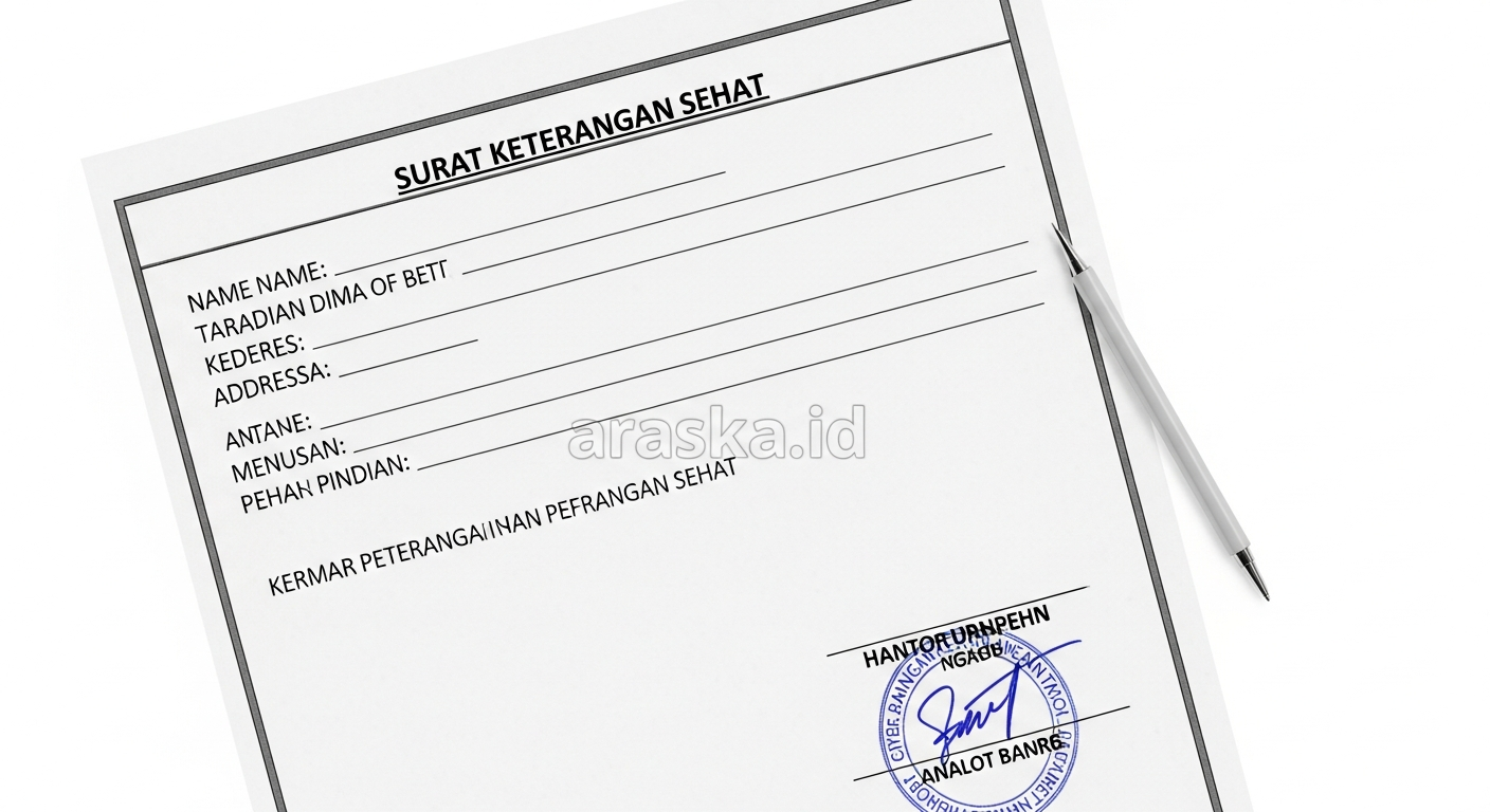 Contoh Surat Keterangan Sehat yang Benar dan Cara Mendapatkannya