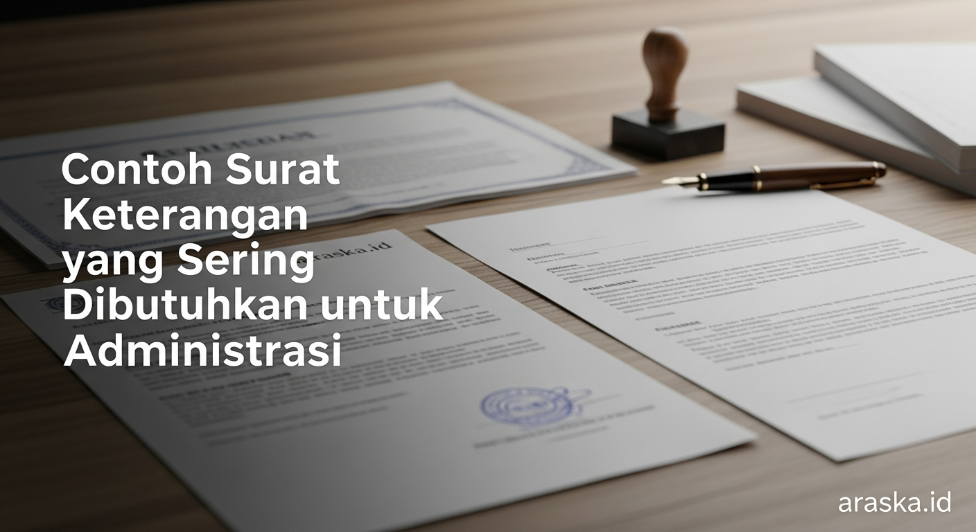 Contoh Surat Keterangan yang Sering Dibutuhkan untuk Administrasi