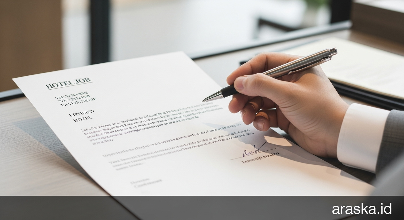 Contoh Surat Lamaran Kerja di Hotel dengan Bahasa yang Formal