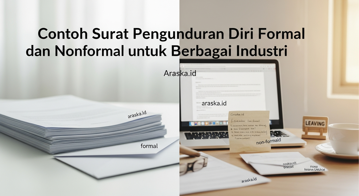 Contoh Surat Pengunduran Diri Formal dan Nonformal untuk Berbagai Industri