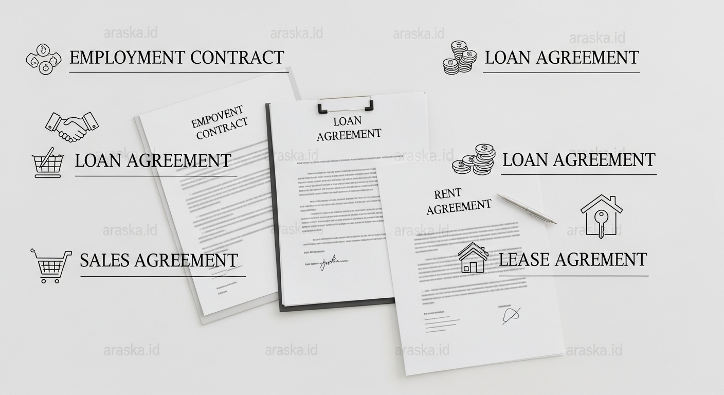 Contoh Surat Perjanjian: Kerja, Hutang, Jual Beli, dan Sewa Menyewa