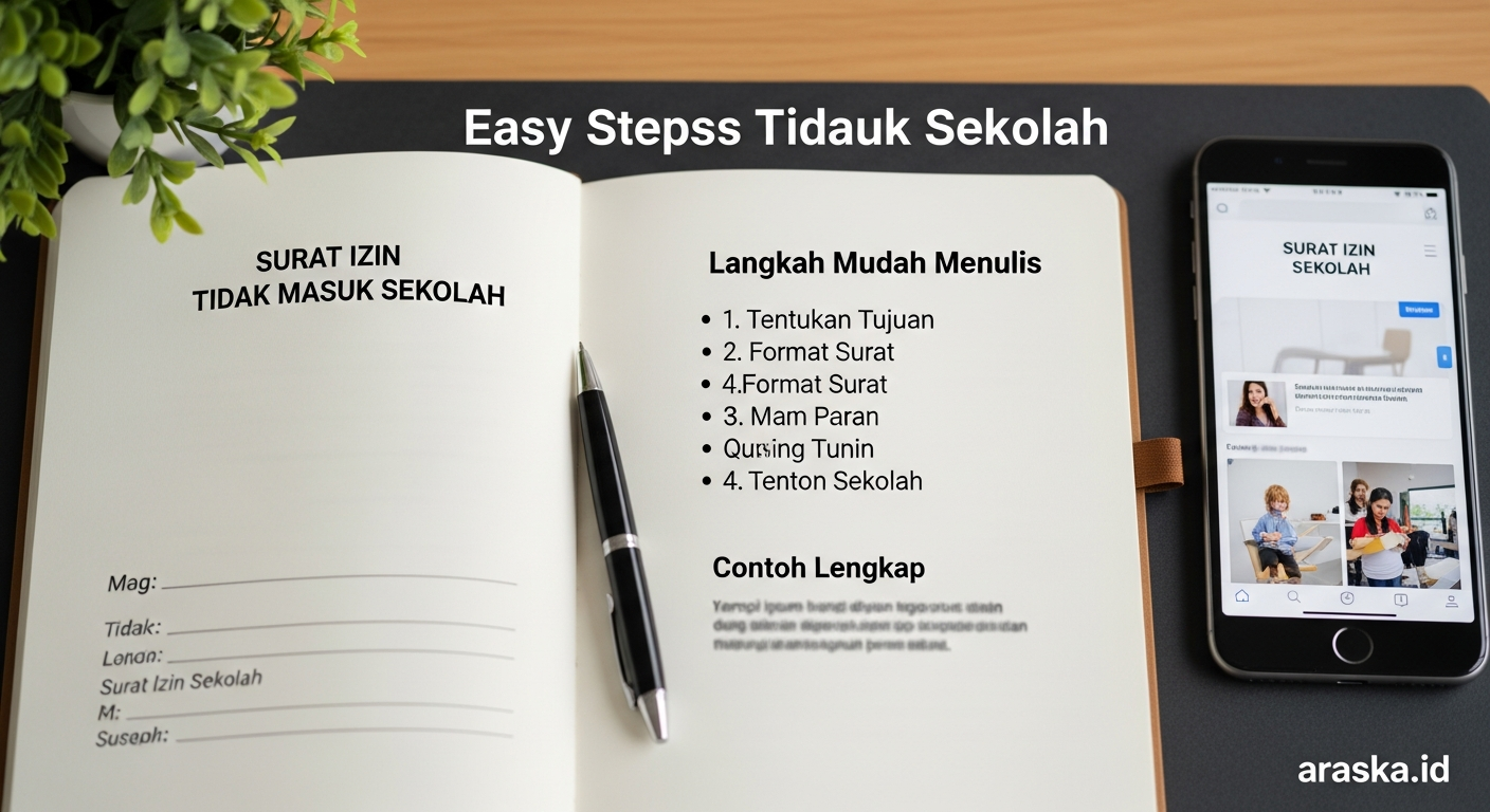 Langkah Mudah Menulis Surat Izin Tidak Masuk Sekolah: Disertai Contoh Lengkap