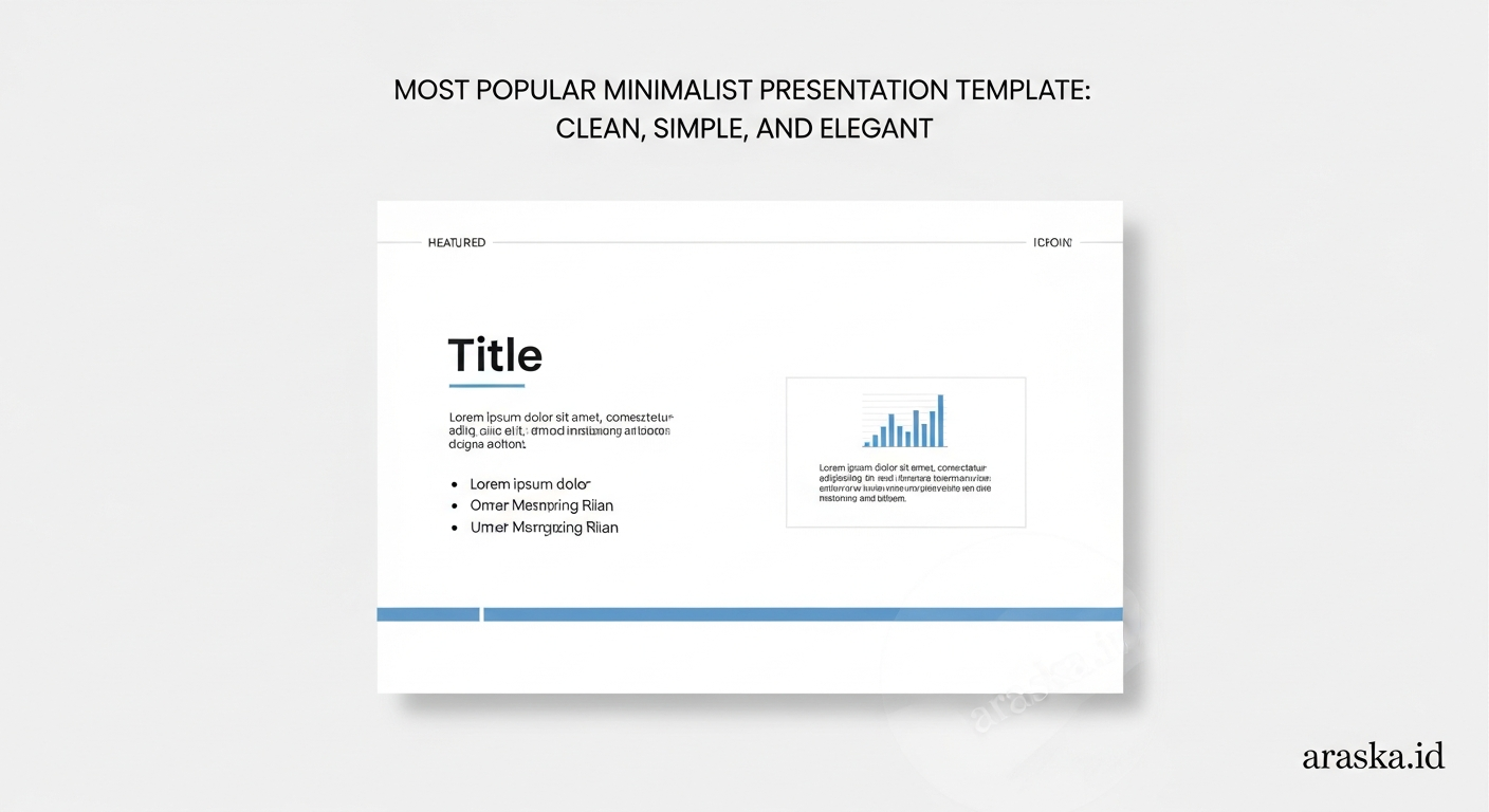 Template Presentasi Minimalis Paling Populer: Clean, Simple, dan Elegan