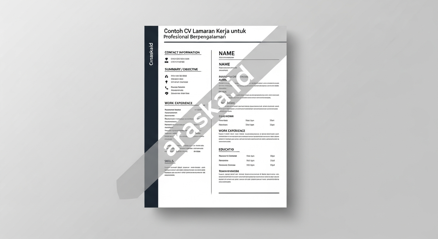Contoh CV Lamaran Kerja untuk Profesional Berpengalaman (CV Senior Level)