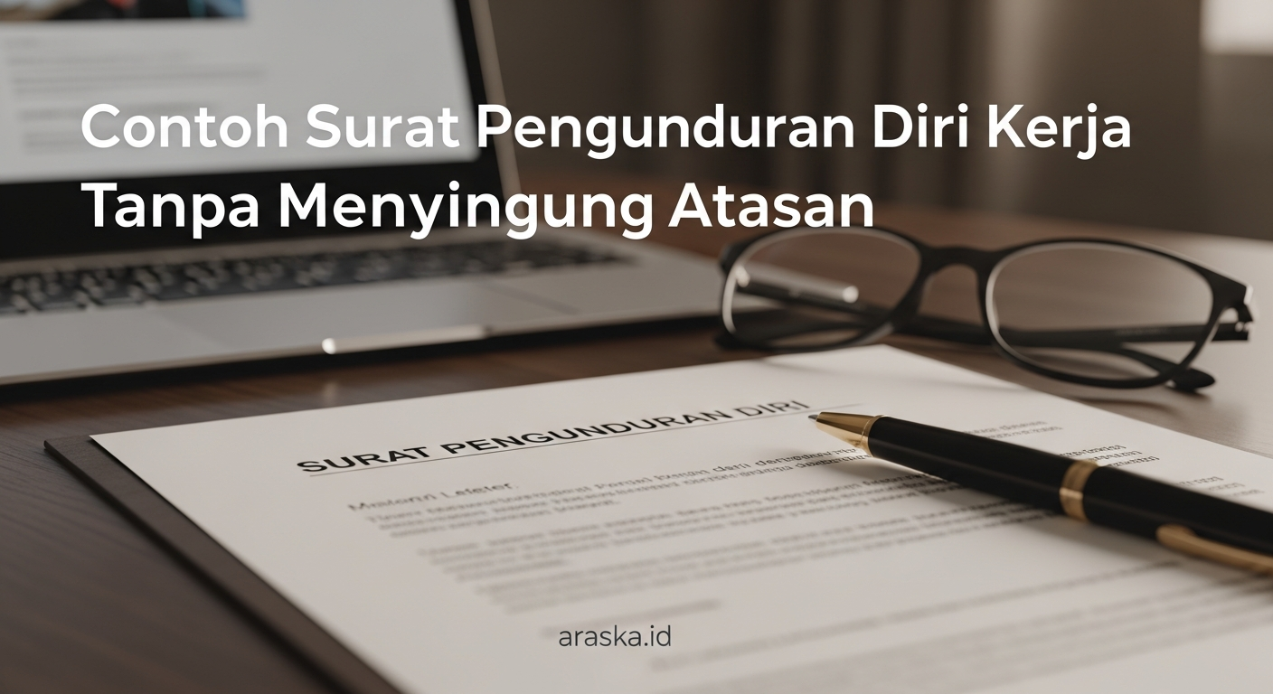 Contoh Surat Pengunduran Diri Kerja Tanpa Menyinggung Atasan