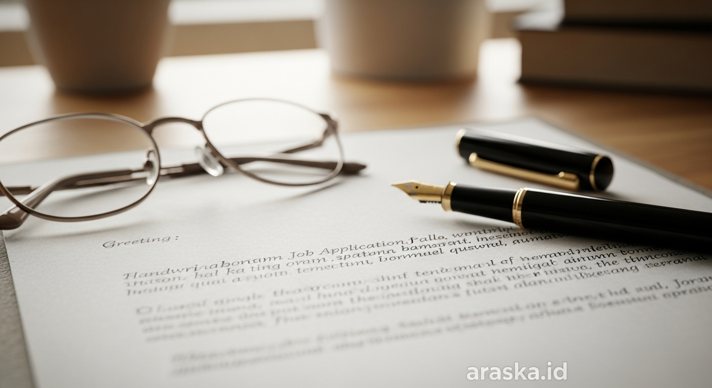 Surat Lamaran Kerja Tulis Tangan: Contoh, Struktur, dan Tips Menulisnya