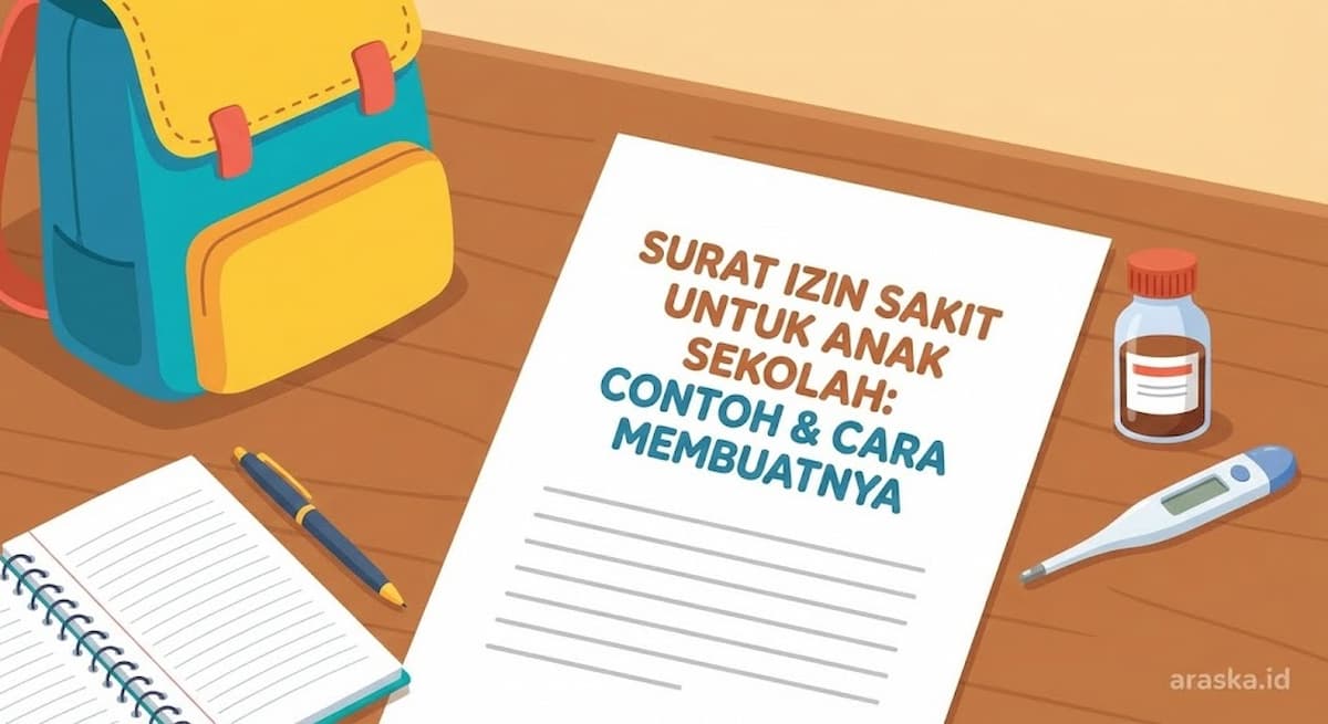 Surat Izin Sakit untuk Anak Sekolah: Contoh & Cara Membuatnya