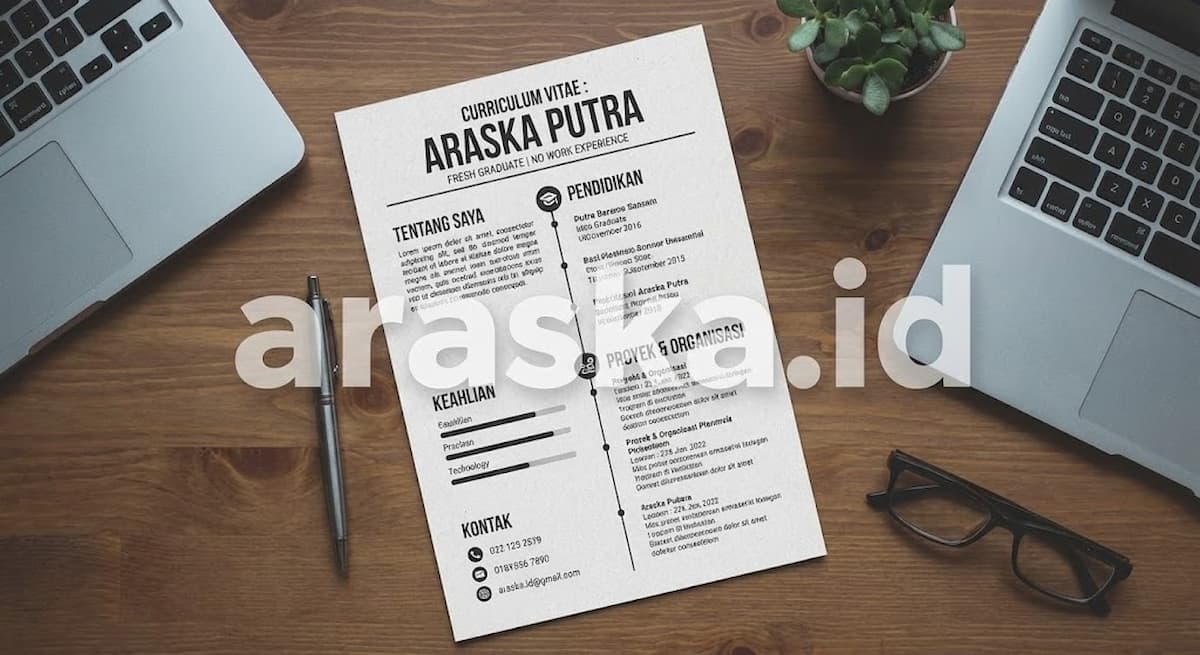 Contoh CV Menarik untuk Fresh Graduate Tanpa Pengalaman Kerja