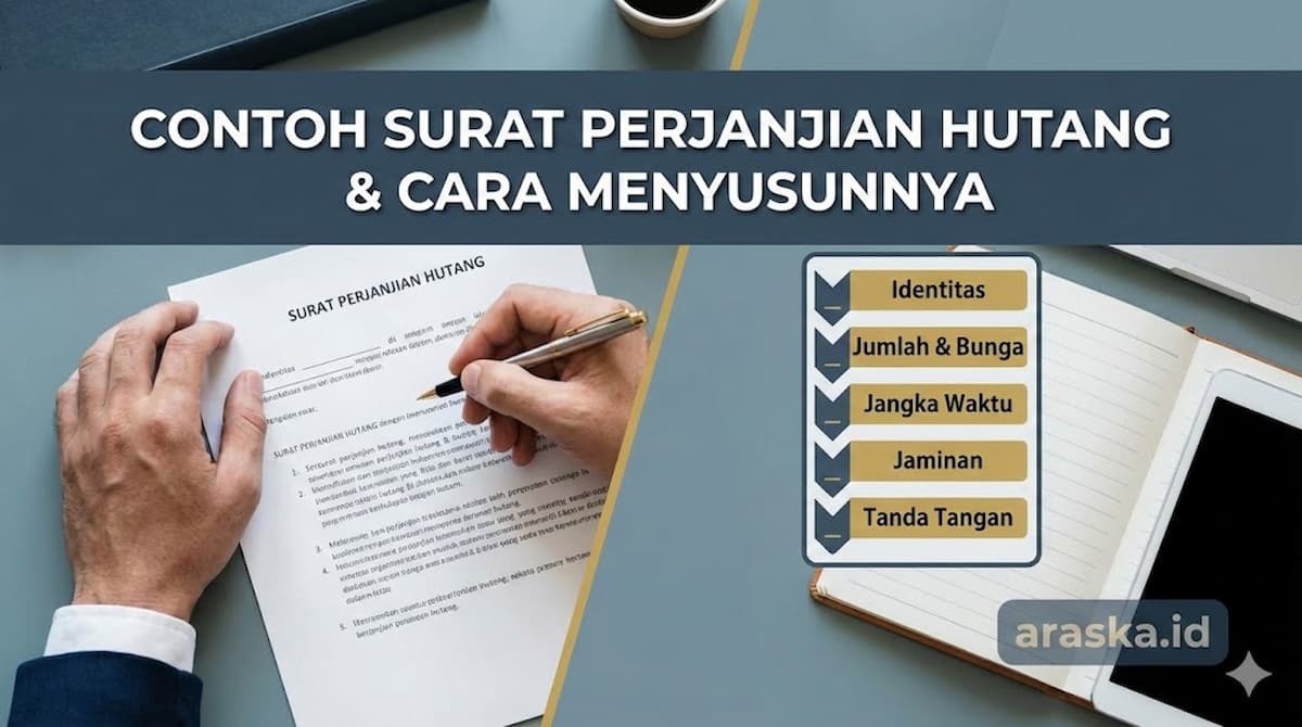Contoh Surat Perjanjian Hutang dan Cara Menyusunnya
