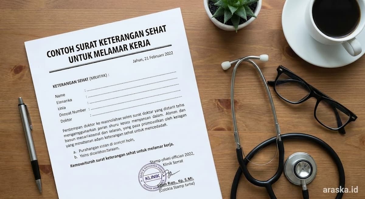 Contoh Surat Keterangan Sehat untuk Melamar Kerja