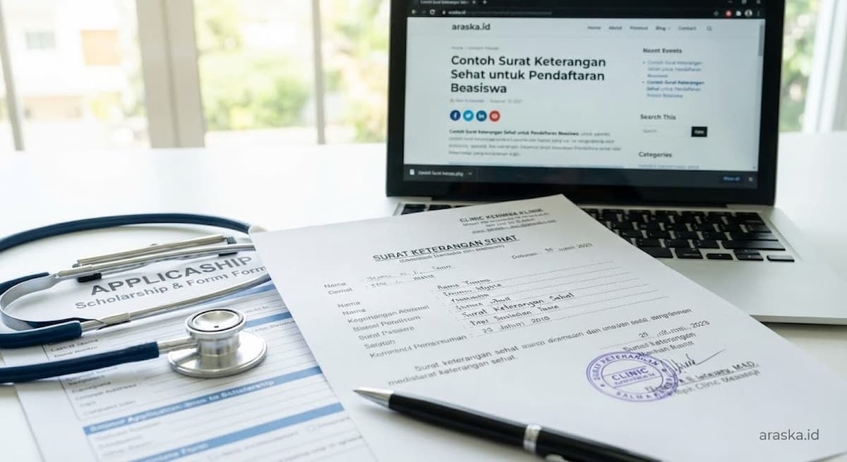 Contoh Surat Keterangan Sehat untuk Pendaftaran Beasiswa