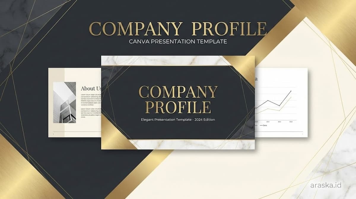 Template Presentasi Canva untuk Company Profile yang Elegan