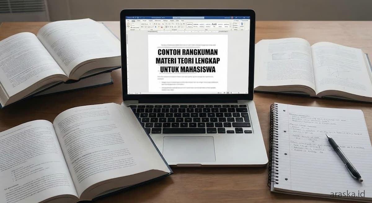 Contoh Rangkuman Materi Teori Lengkap untuk Mahasiswa
