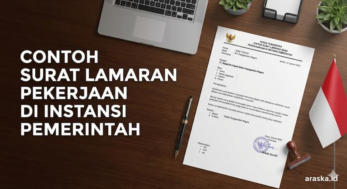 Contoh Surat Lamaran Pekerjaan di Instansi Pemerintah