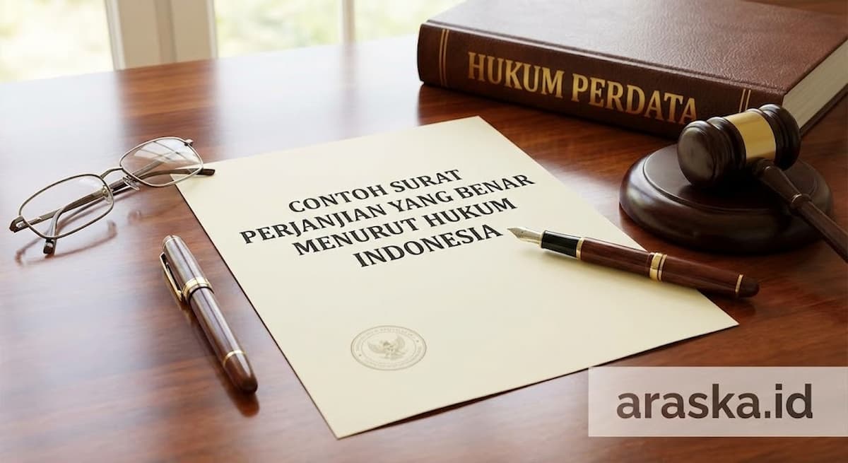 Contoh Surat Perjanjian yang Benar Menurut Hukum Indonesia
